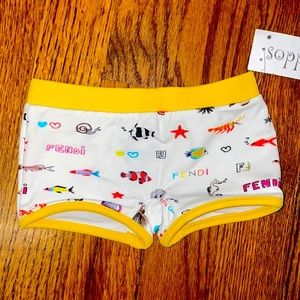 Brand new Fendi baby swimsuit trunks infant